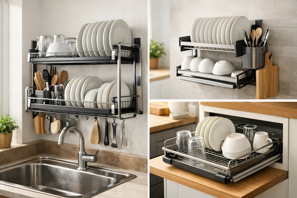 Space Saving Dish Drying Rack Ideas for Small Kitchens