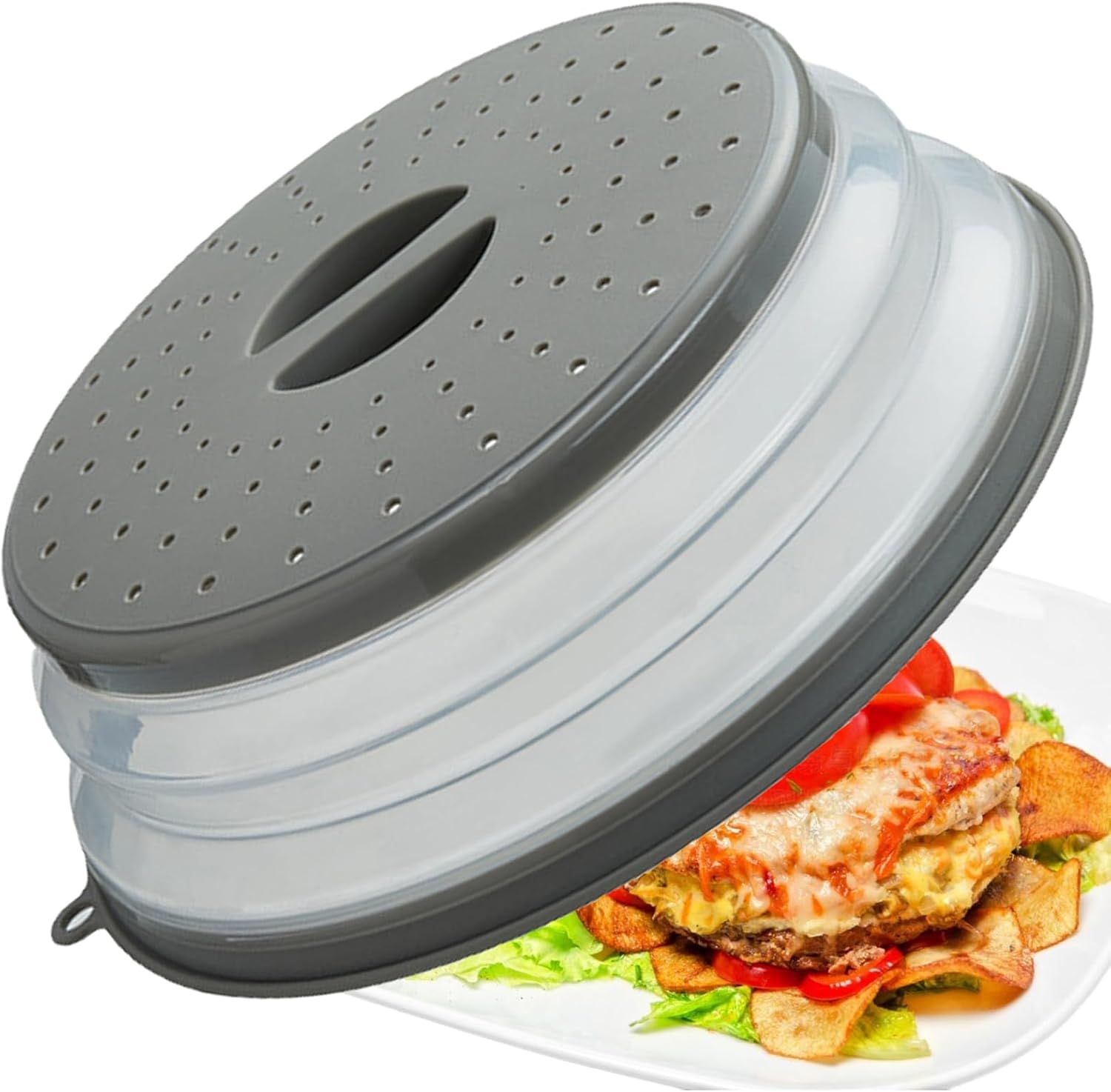Vented Microwave Splatter Cover & Colander